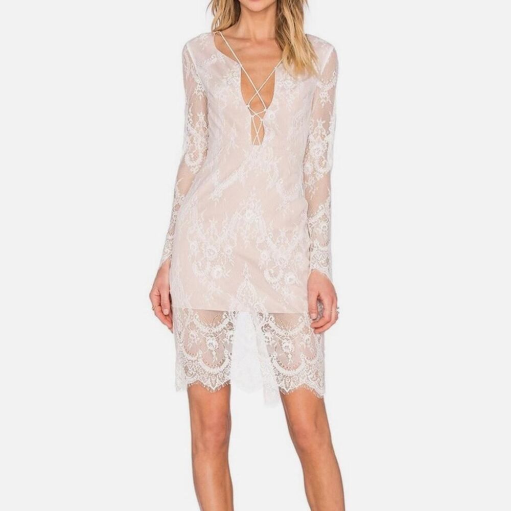 Stylestalker x lioness white lace Dress - size XS - NWT - Picture 2 of 7